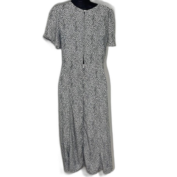 MISSGUIDED Black White Dalmatian Print Dress Size 6 - Picture 5 of 13